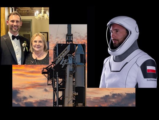 Mama astronauty: - Trzymaj się Sławoszku!