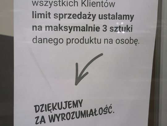 Tylko trzy sztuki na osobę...