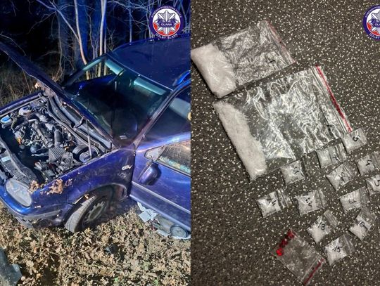 Ucieczka przed policją zakończyła się w przydrożnym rowie Ucieczka przed policją zakończyła się w przydrożnym rowie