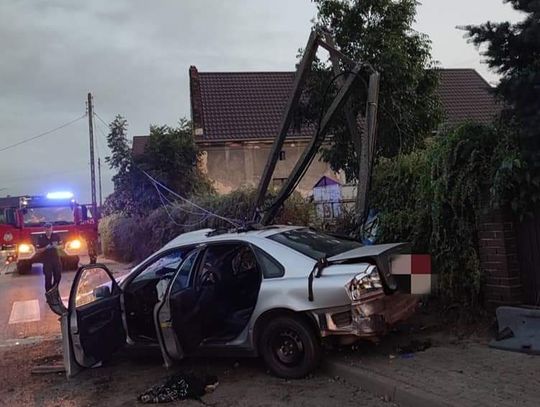 Ucieczka zakończona na słupie. Miał narkotyki i...