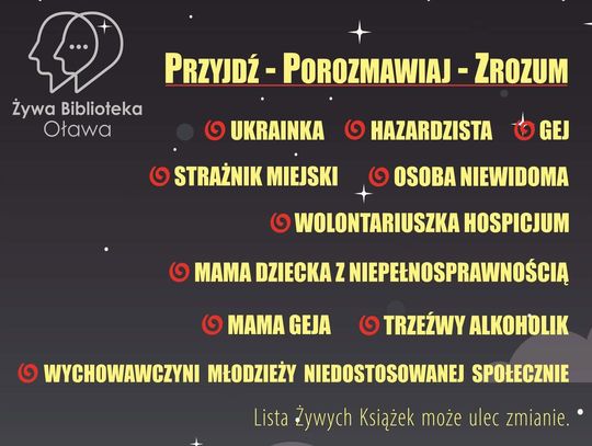 Ukrainka, gej, hazardzista.... Skorzystaj z Żywej Biblioteki, "wypożycz" i porozmawiaj