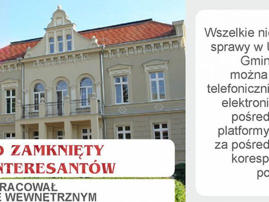 Urząd Gminy Oława zamknięty dla interesantów do odwołania 