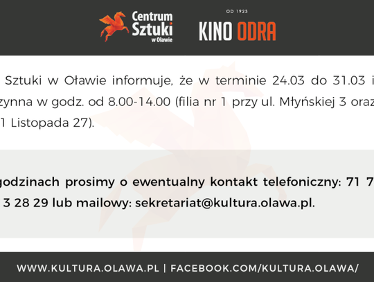 Urząd i Centrum pracują krócej