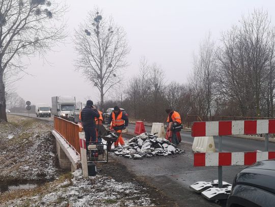 Utrudnienia na ruchliwej drodze