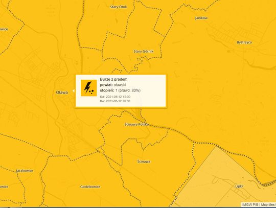 Uwaga! Burze z gradem