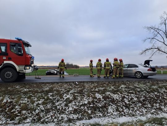 UWAGA! Groźny wypadek na trasie Oława - Wrocław. Droga zablokowana