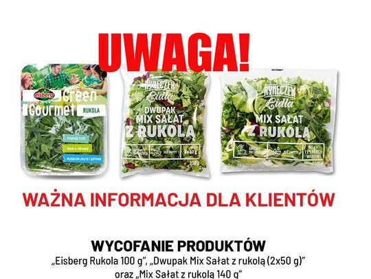 UWAGA! Rukola z salmonellą