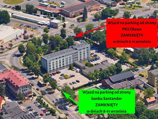 UWAGA! W tych dniach nie zaparkujesz przy starostwie