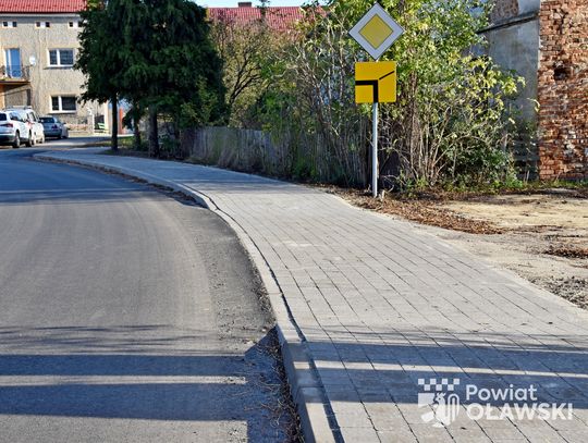 W Niemilu jest już nowy chodnik