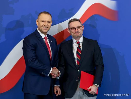 Prezydent RP Karol Nawrocki  i Tomasz Bajsarowicz