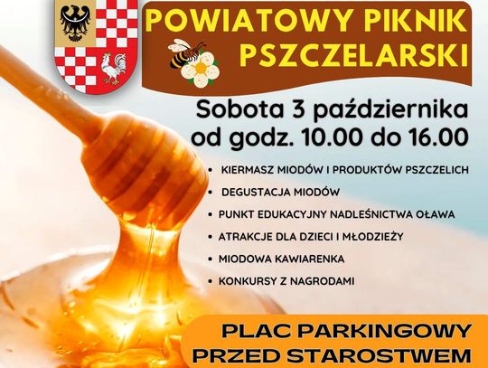 W sobotę 3 października powiatowy piknik pszczelarski