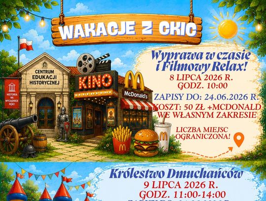 Wakacje z CKiC w Domaniowie. Zapisy trwają