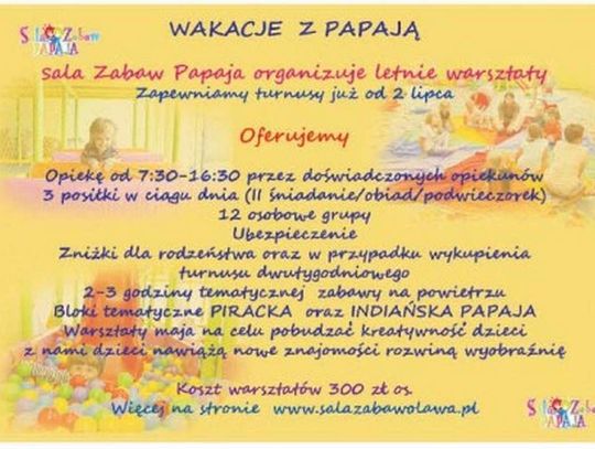 Wakacje z PAPAJĄ