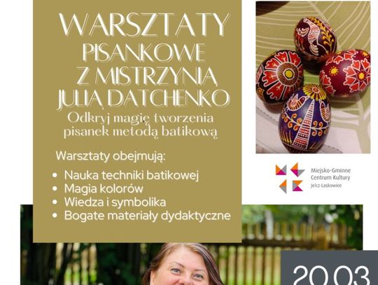 Warsztaty pisankowe z mistrzynią