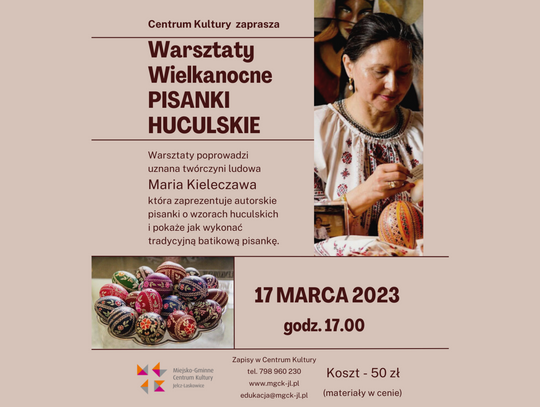 Warsztaty wielkanocne z Marią Kielczawą