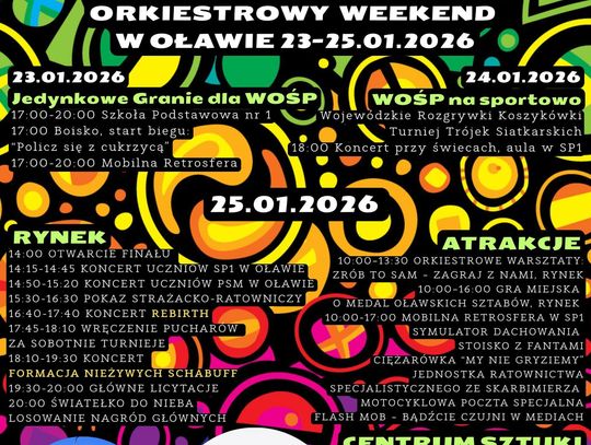 Weekend z Wielką Orkiestrą Świątecznej Pomocy. Co będzie się działo w Oławie