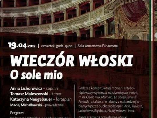 Wieczór Włoski w filharmonii