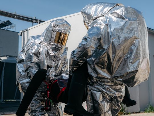 Wodór, dron i nietypowe zagrożenie. Służby ćwiczyły w Gaju Oławskim [ZDJĘCIA]