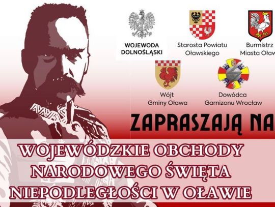 Wojewódzkie Obchody Narodowego Święta Niepodległości odbędą się w Oławie