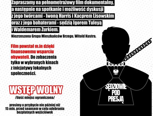 Wolne sądy, wolni ludzie. Wyjątkowy pokaz filmu