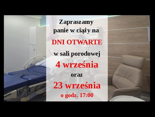 Wrześniowe dni otwarte w sali porodowej