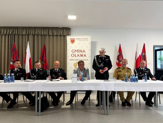 Wybrano nowe władze Gminnego Związku Ochotniczych Straży Pożarnych Rzeczypospolitej Polskiej w Oławie
