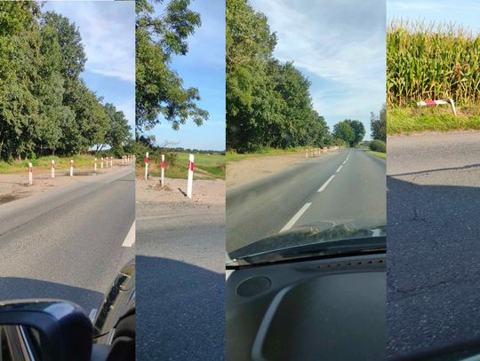 Wyjątkowy nadmiar słupków, kiedy zaraz obok ich brak lub są zniszczone