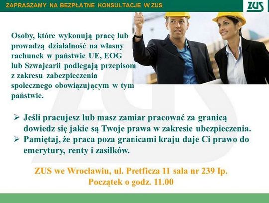 Wyjeżdżasz do pracy? Skorzystaj z konsultacji