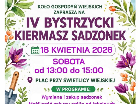 Wymień się sadzonkami na kiermaszu w Bystrzycy Wymień się sadzonkami na kiermaszu w Bystrzycy