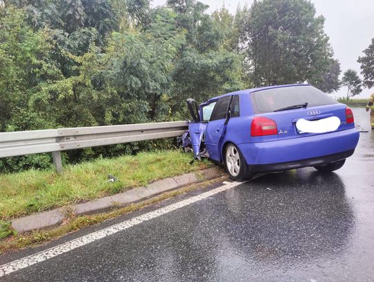 Wypadek w Gaju Oławskim. Droga zablokowana