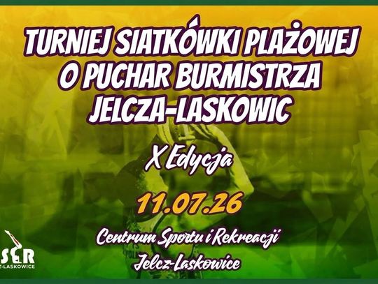 X Turniej Siatkówki Plażowej o Puchar burmistrza Jelcza-Laskowic. Trwają zapisy