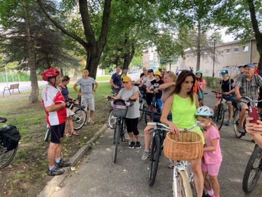 Lesław Mazur dziękuje za wspólny rajd rowerem po Oławie