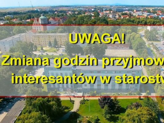 Z powodu upałów Starostwo Powiatowe pracuje od dziś krócej