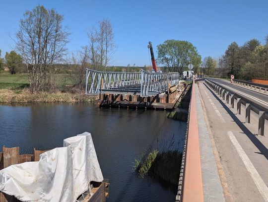 Za chwilę będzie tu nowy most. Na razie tymczasowy