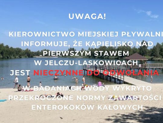 Zakaz kąpieli nad stawem w Jelczu-Laskowicach