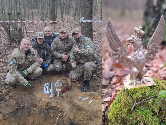 Złoczowskie odkrycie! Srebrny orzeł z głowicy sztandaru!