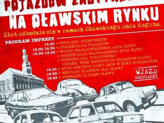 Zlot pojazdów zabytkowych w Oławie