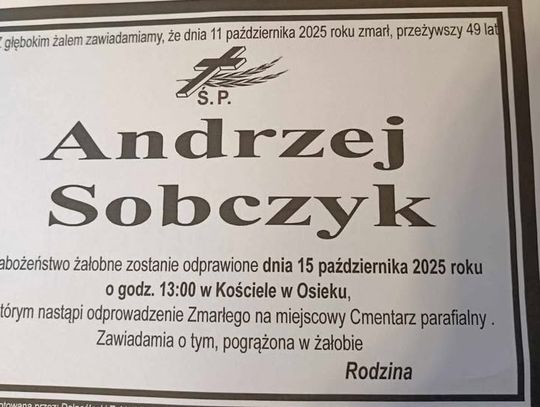 Zmarł Andrzej Sobczyk