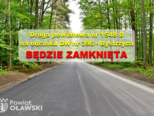 Zmiana terminu zamknięcia tej drogi