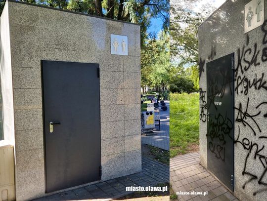 Zniszczyli szalet miejski i... wyczyścili