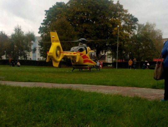 Znów zabrakło karetki. Wezwano śmigłowiec