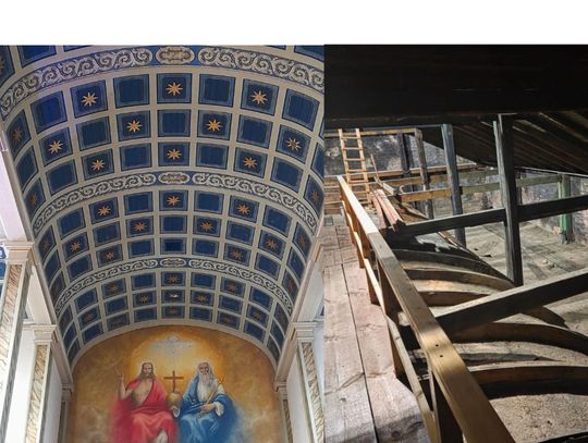 Zobacz to kościelne sklepienie z... drugiej strony