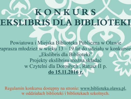 Zrób ekslibris dla biblioteki