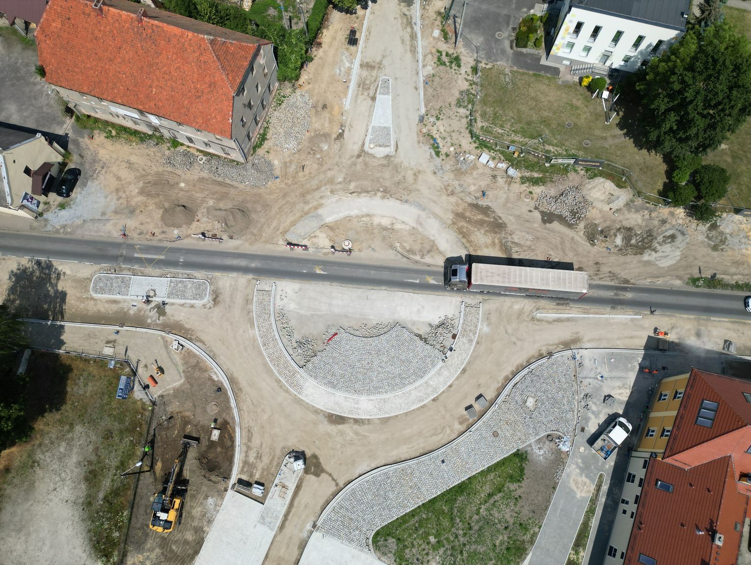Rondo W Sieradzu Z Lotu Ptaka