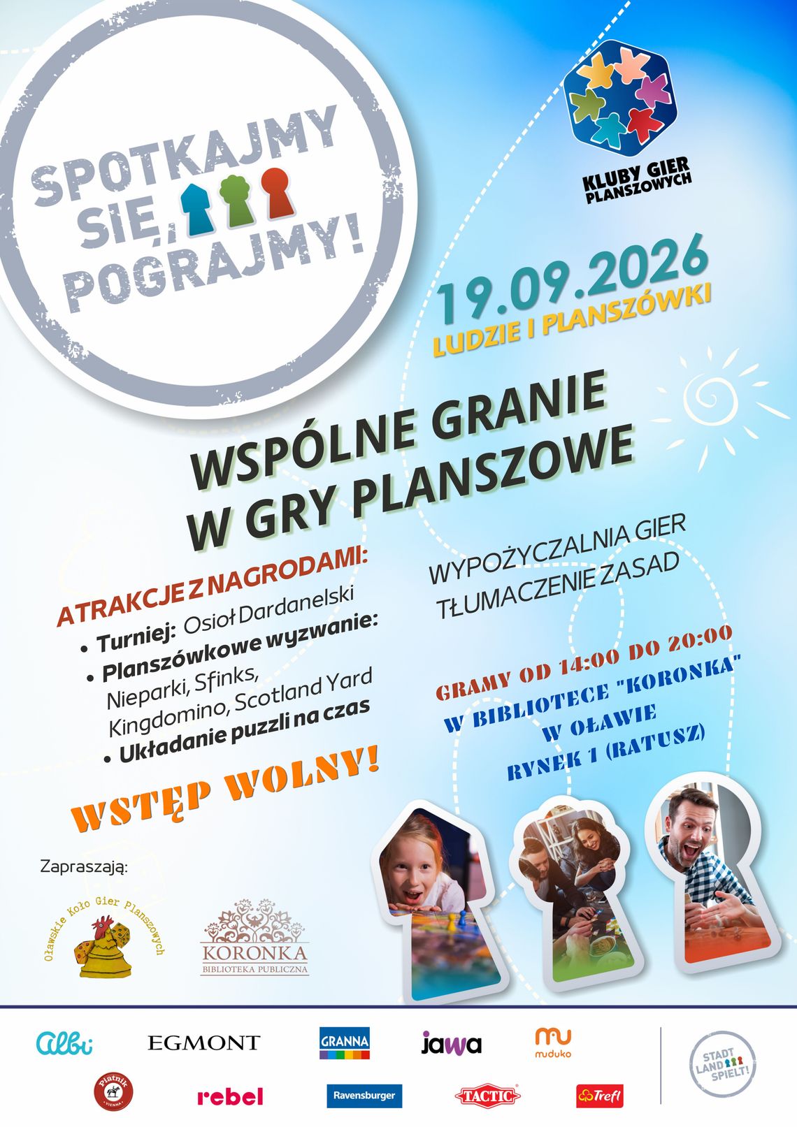 19 września spotykamy się przy planszówkach!