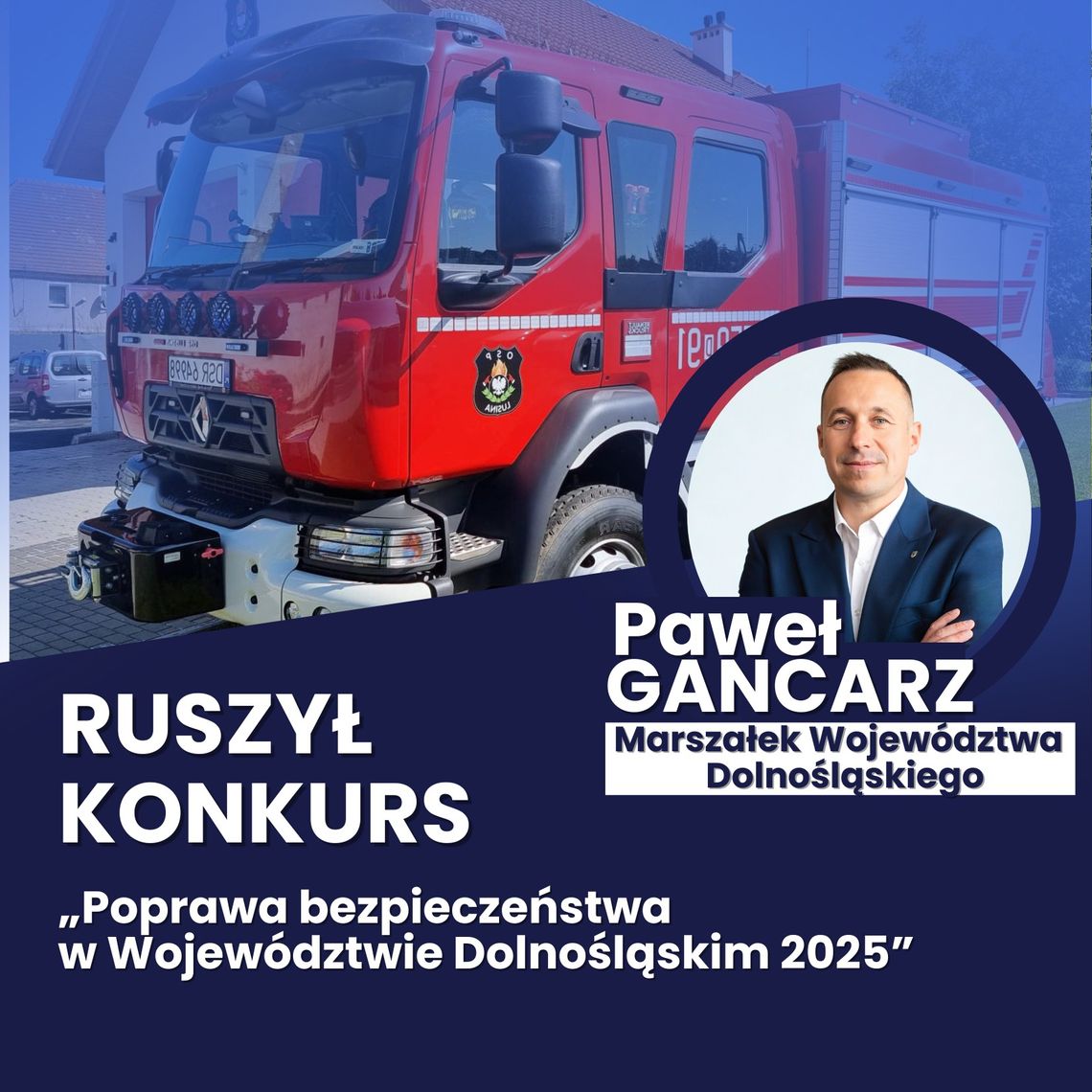 3,5 miliona złotych dla dolnośląskich gmin na wozy strażackie!