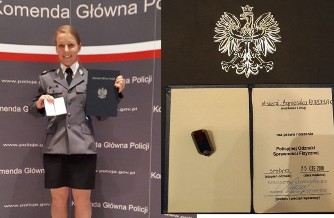 5 złotych medali Agnieszki na jednych mistrzostwach! Komendant główny wyróżnił ją srebrną odznaką!