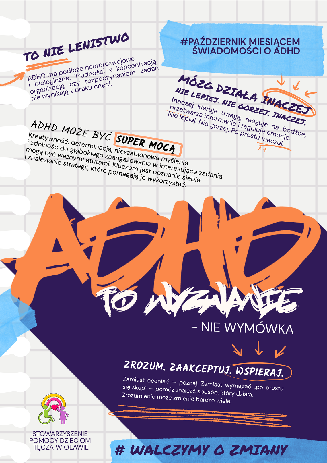 ADHD to wyznanie - nie wymówka! ADHD to wyznanie - nie wymówka!