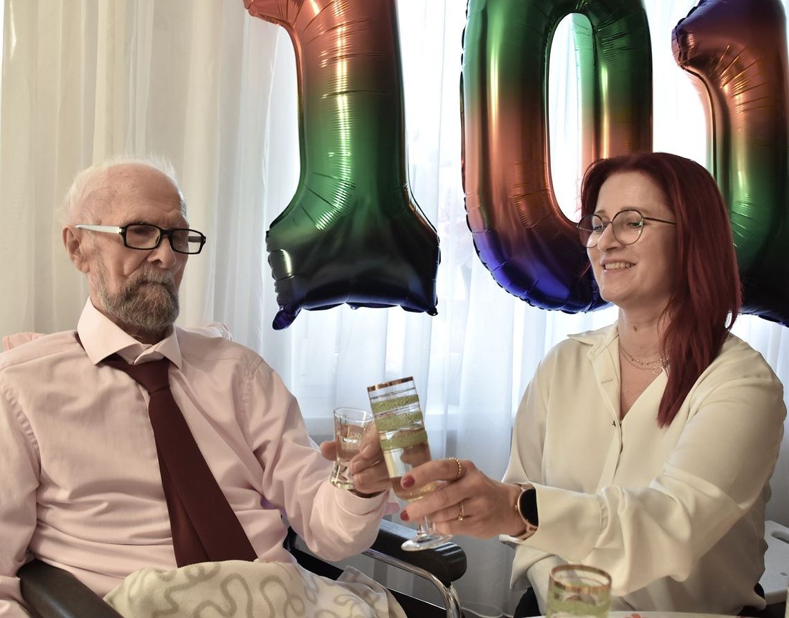 Adolf Kmieć z Oławy skończył 101 lat. Jest jedynym mężczyzną w gronie oławskich stulatków