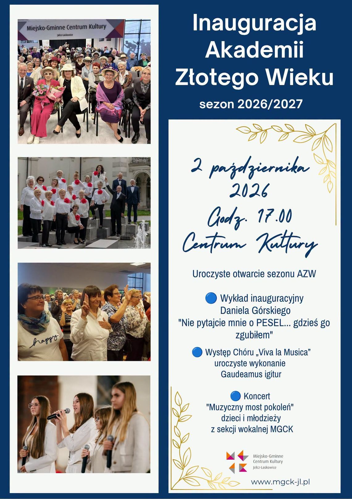 Akademia Złotego Wieku rozpoczyna nowy rok akademicki Akademia Złotego Wieku rozpoczyna nowy rok akademicki
